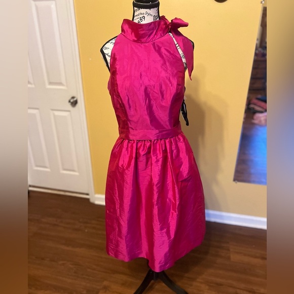 ALFRED SUNG Fuchsia Midi Dress - Picture 4 of 13